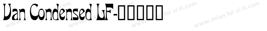 Van Condensed LF字体转换